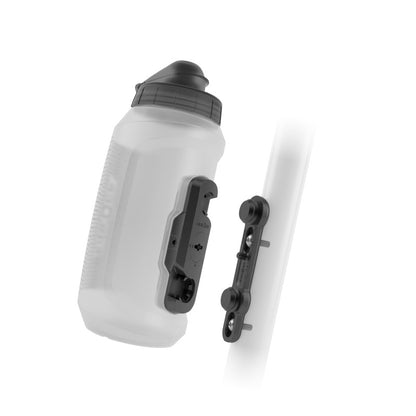 Vesipullo- ja pullotelinepaketti FIDLOCK TWIST COMPACT BIKE BASE 750 ml Läpinäkyvä