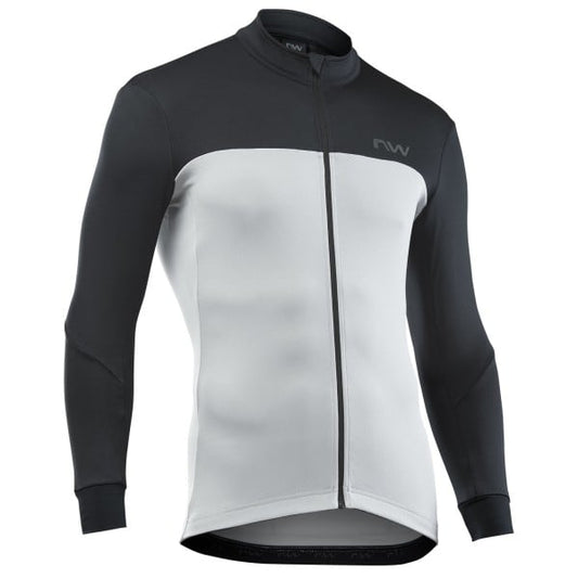 Cyklistický dres NORTHWAVE FORCE 2 s dlhými rukávmi sivý/čierny
