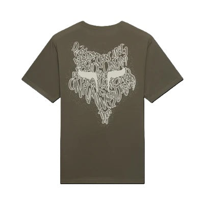 Πράσινο κοντομάνικο T-shirt FOX SLOWBURN DRI-RELEASE