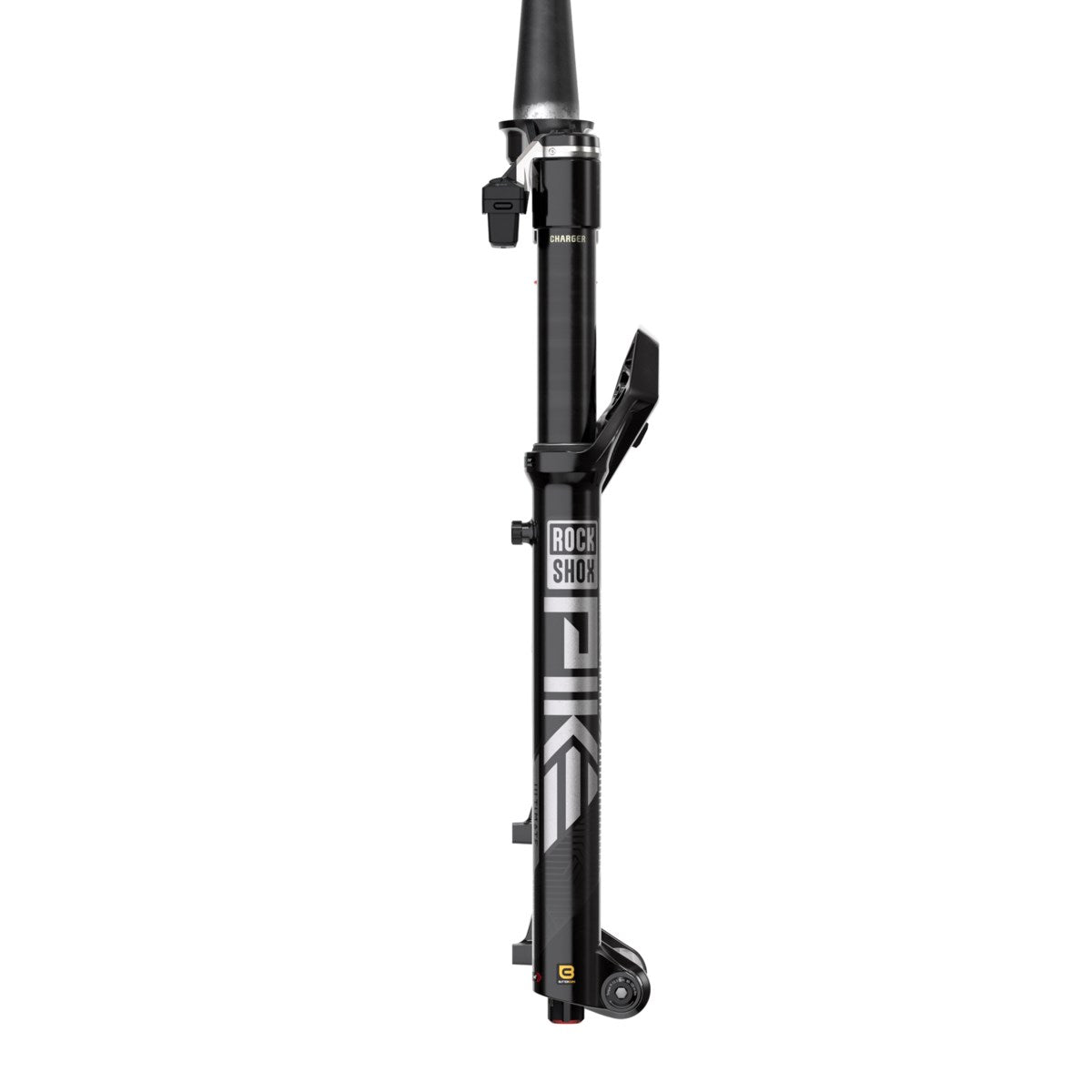 ROCKSHOX PIKE ULTIMATE FLIGHT ATTENDANT framgaffel, svart – från sidan