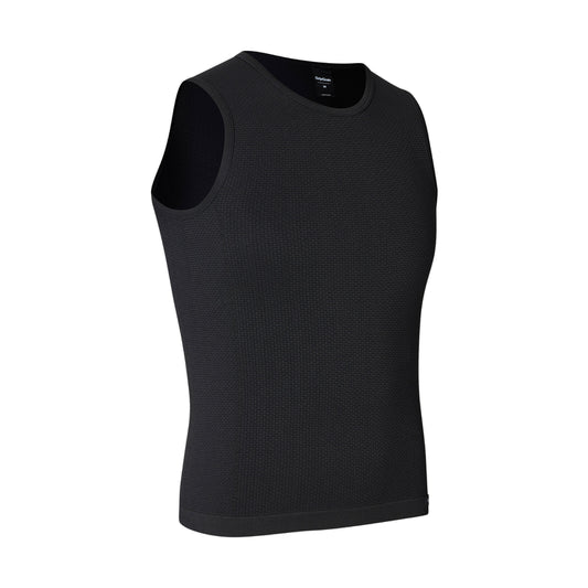GRIPGRAB PACR SPRING AUTUMN SEAMLESS Sleeveless Base Layer Black