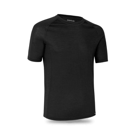GRIPGRAB MERINO BLEND THERMAL Short-Sleeve Base Layer Black