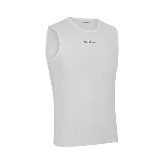 GRIPGRAB ULTRALIGHT MESH Sleeveless Base Layer White