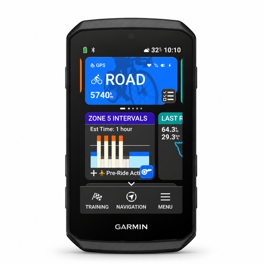 GARMIN EDGE 1060 gps-fietscomputer — vooraanzicht op een witte achtergrond