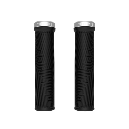 Grips TITLE FORM Lock On Noir/Chrome