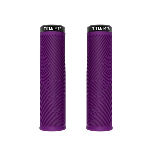 Grips Title MTB FORM Lock-On XL Violet - paire vue de face