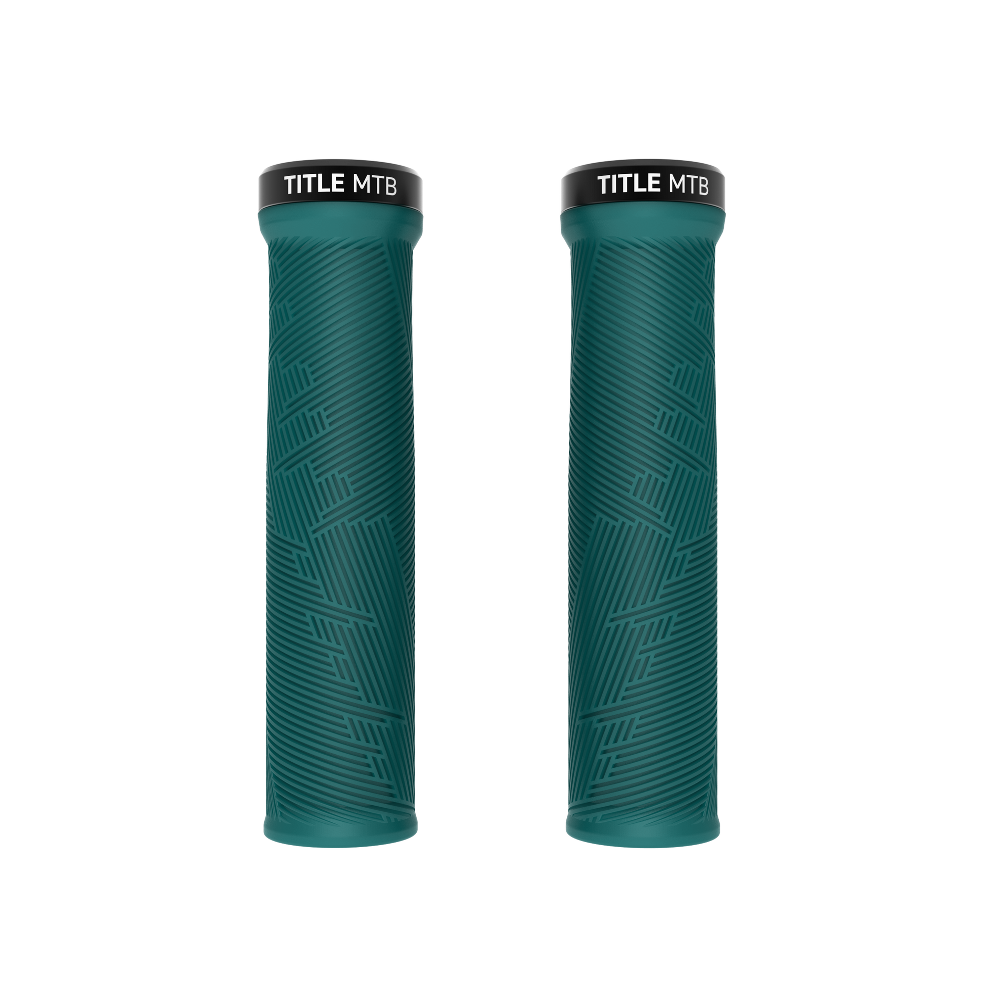 Grips Title MTB FORM Lock-On Turquoise - paire vue de face