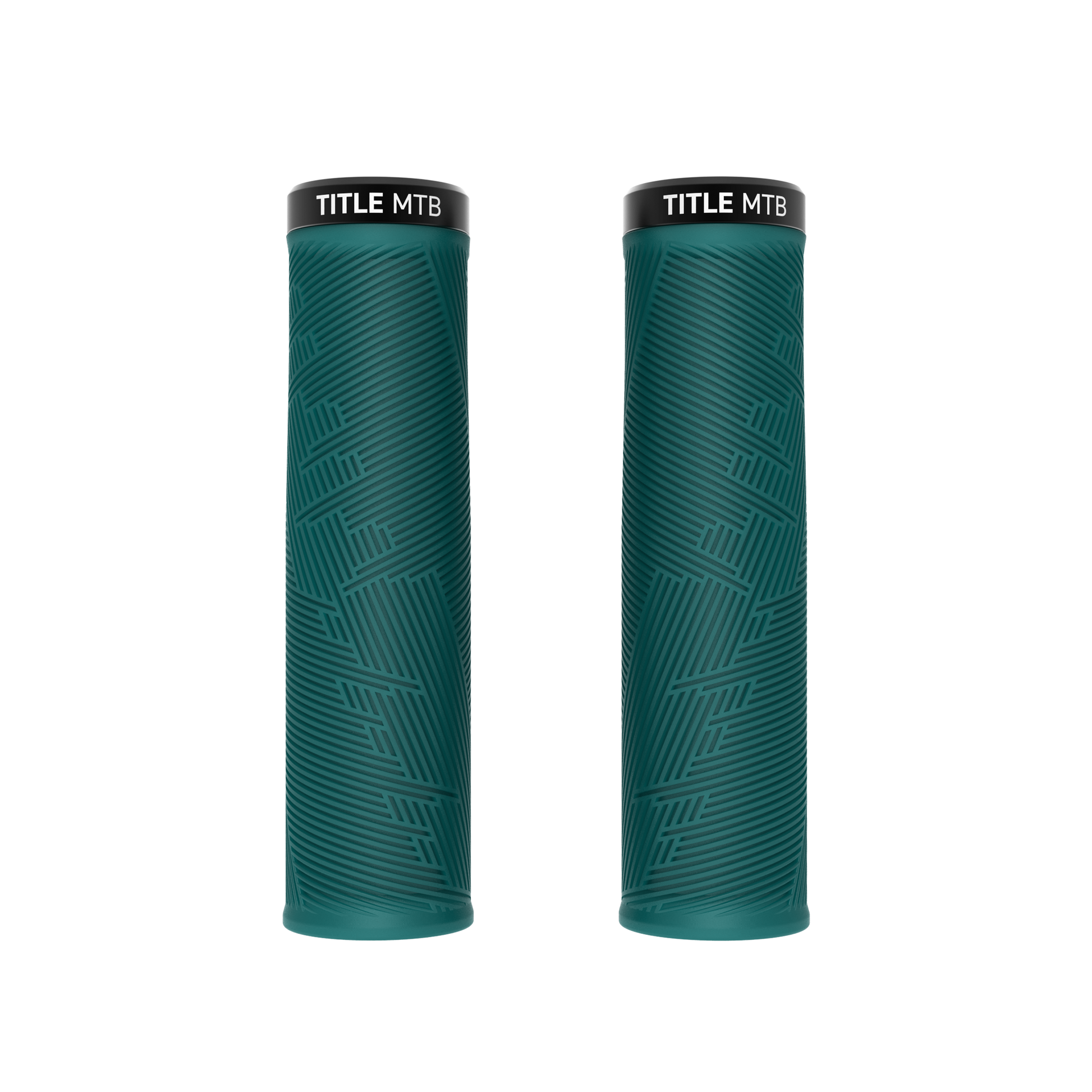 Grips Title MTB FORM Lock-On XL Turquoise - paire vue de face