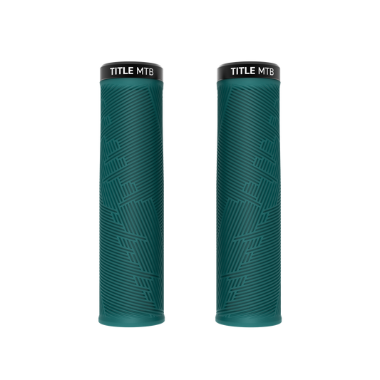 Grips Title MTB FORM Lock-On XL Turquoise - paire vue de face