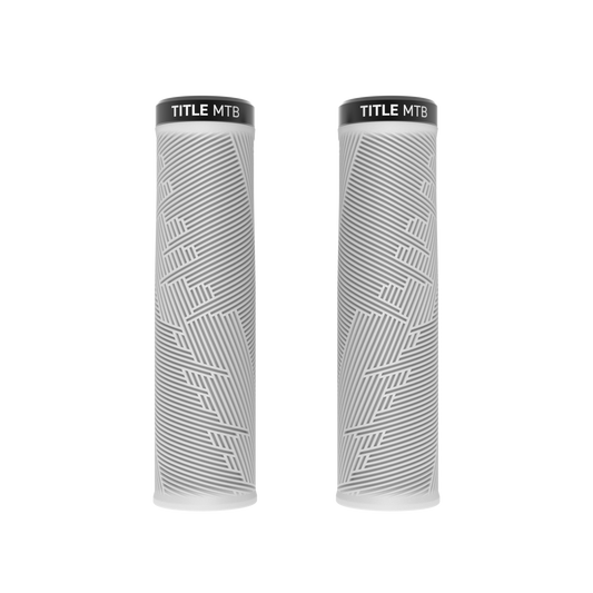Grips Title MTB FORM Lock-On XL Blanc - paire vue de face