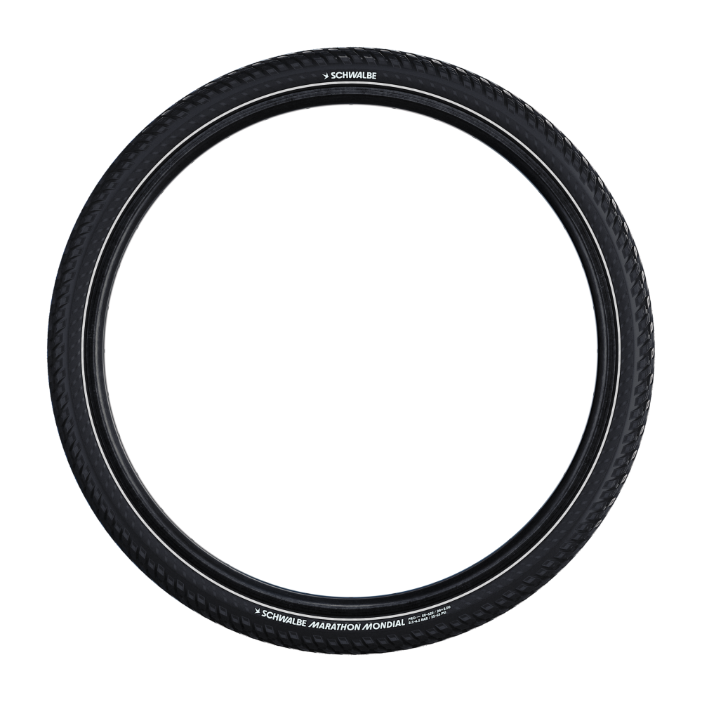 Pneu SCHWALBE MARATHON MONDIAL 700x42 ADDIX V-Guard Reflex TubeType Souple Noir