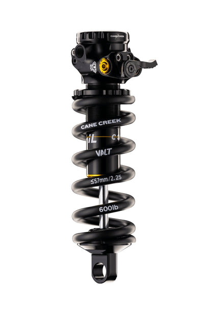 Tlmič CANE CREEK Coil IL Trunnion – pohľad na zostavený tlmič