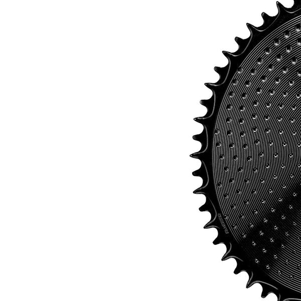 Coppia di Corone 12V ALUGEAR AERO 8 Fori per Sram Nero