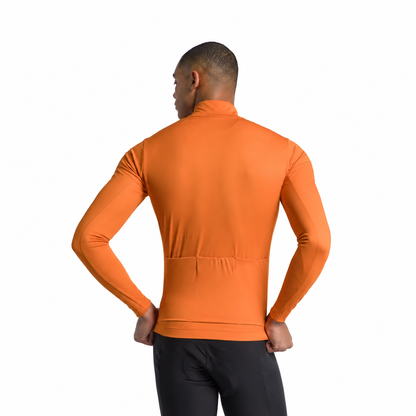 Giacca SPORTFUL CLASSIC 2 arancione, vista posteriore su sfondo bianco