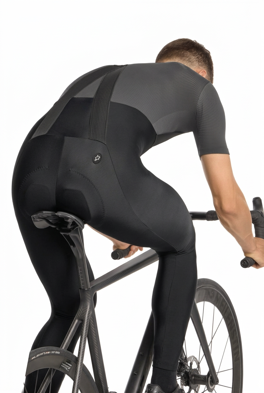 Calção Longo com Bretelas ASSOS MILLE GT SPRING FALL S11 Preto