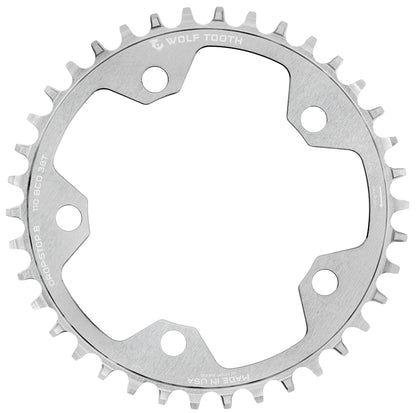Tarcza Mono WOLF TOOTH DROP-STOP B GRAVEL/CX 110mm Raw Silver