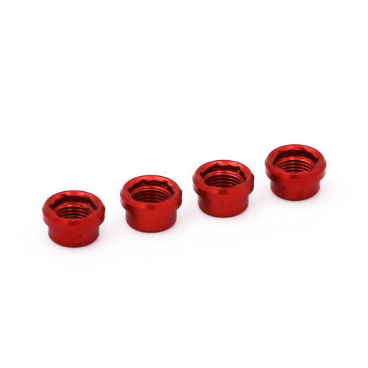 Tornillos y Tuercas de Plato RENNEN Regular (x4) Rojo