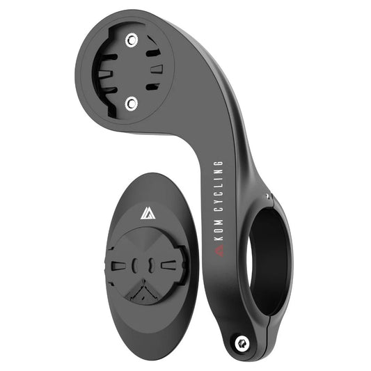 KOM CYCLING handlebar smartphone mount kit — mount and adapter, front view