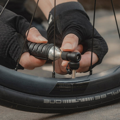 Διαχυτής CO2 TOPEAK NANO AIRBOOSTER L + Φυσίγγιο CO2 Με Σπείρωμα 25 g (x1)