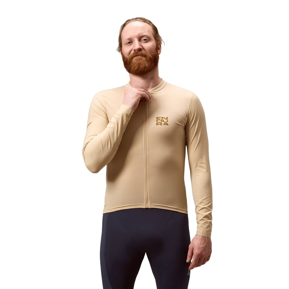 Langarm-Trikot ENDURA ALLTRACK RIDE Sand