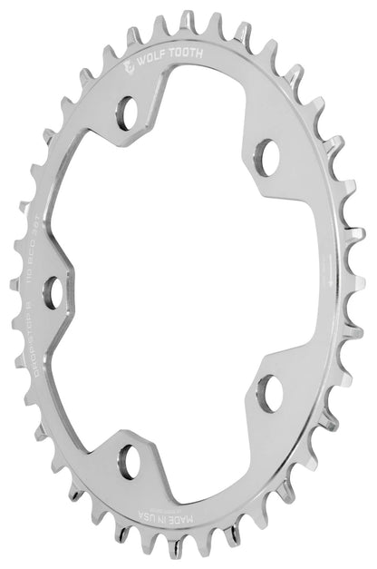Tarcza Mono WOLF TOOTH DROP-STOP B GRAVEL/CX 110mm Raw Silver