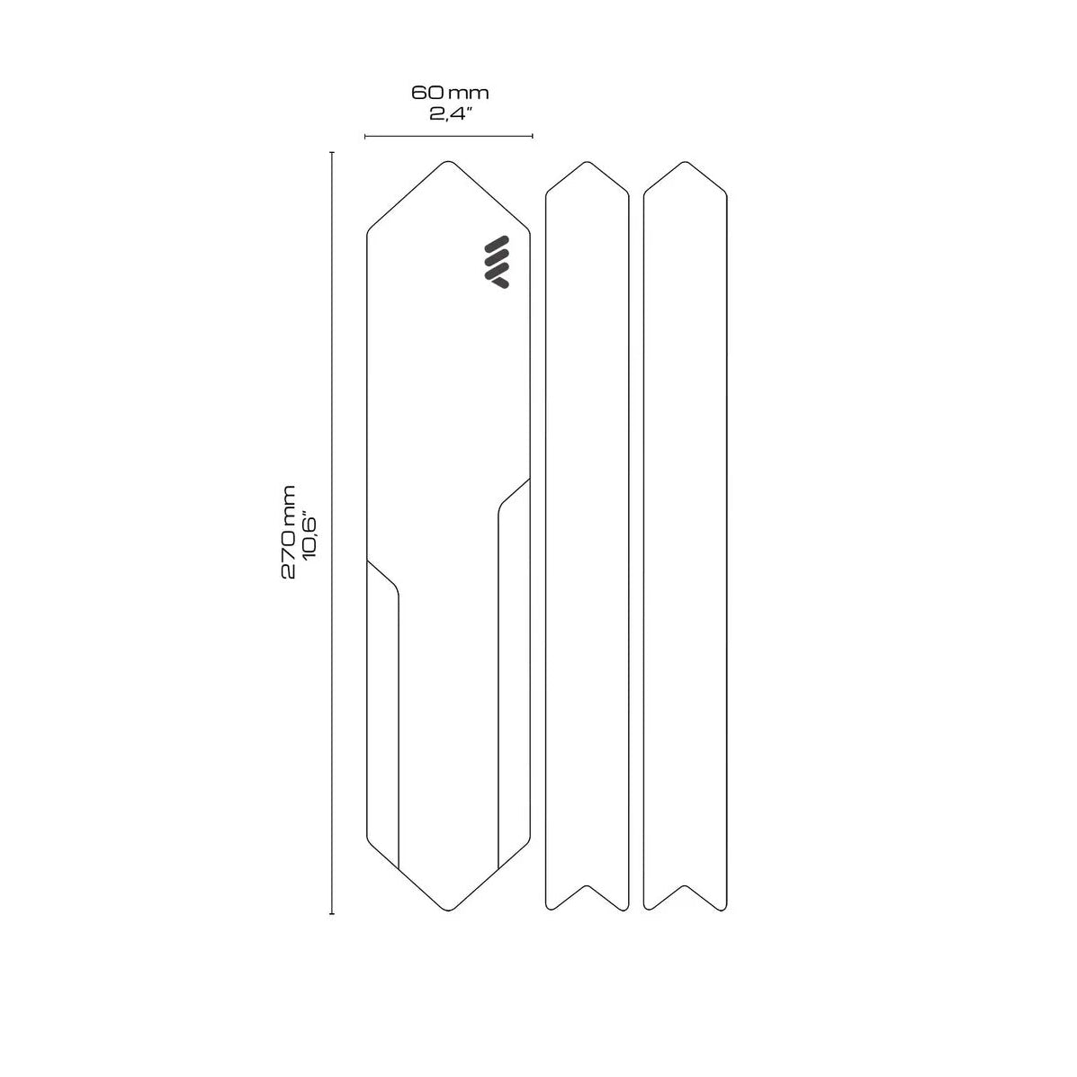 Protection adhésive pour Bases/Haubans ALL MOUNTAIN STYLE Transparent