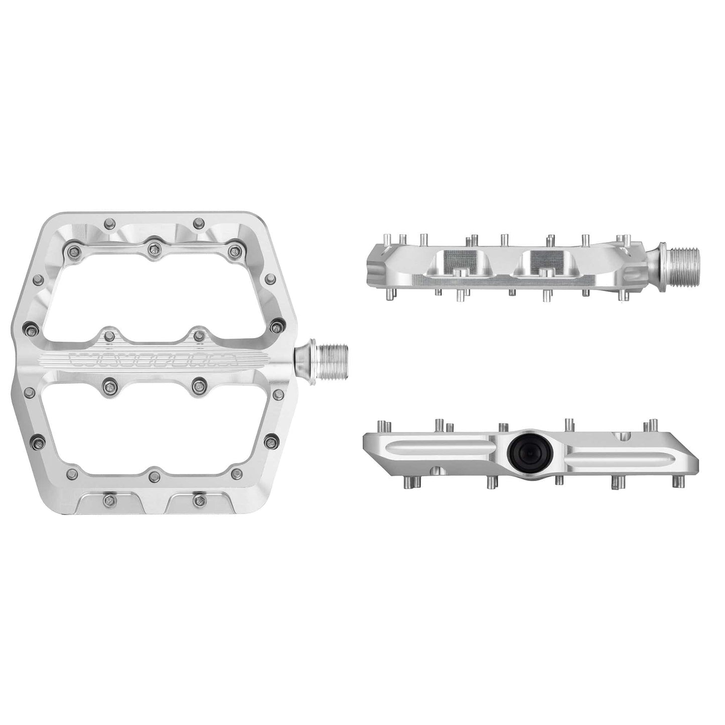 WOLF TOOTH WAVEFORM platta pedaler, stora, silver