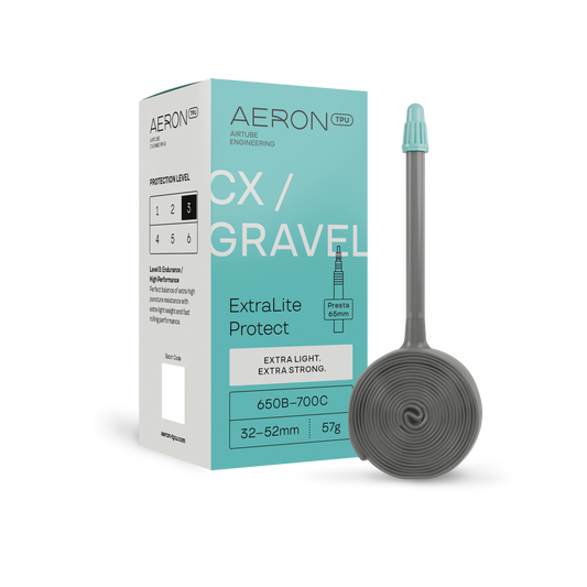 AERON ExtraLite Protect Alu Valve CX-Gravel Inner Tube 650b/700x32-52mm