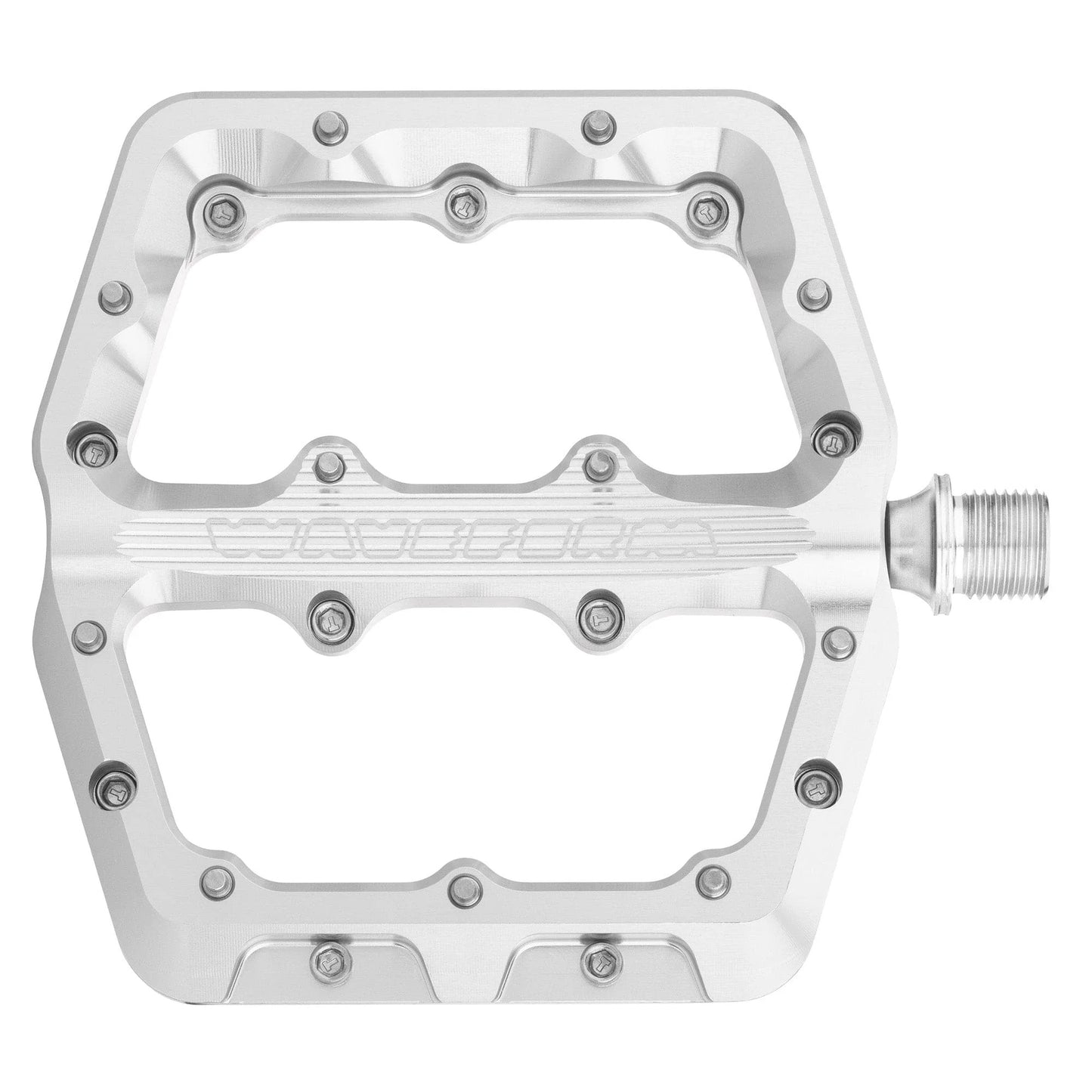 WOLF TOOTH WAVEFORM platta pedaler, stora, silver