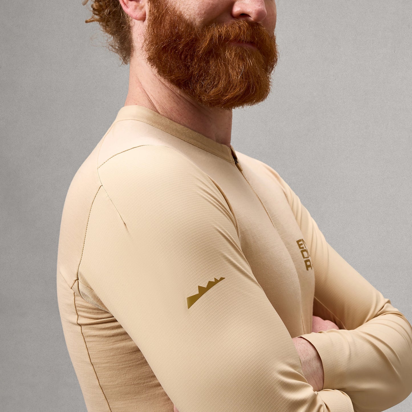Langarm-Trikot ENDURA ALLTRACK RIDE Sand