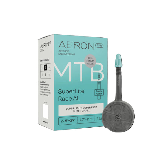 AERON SuperLite Race Alu Valve MTB Inner Tube 27.5-29"x1.7-2.5"