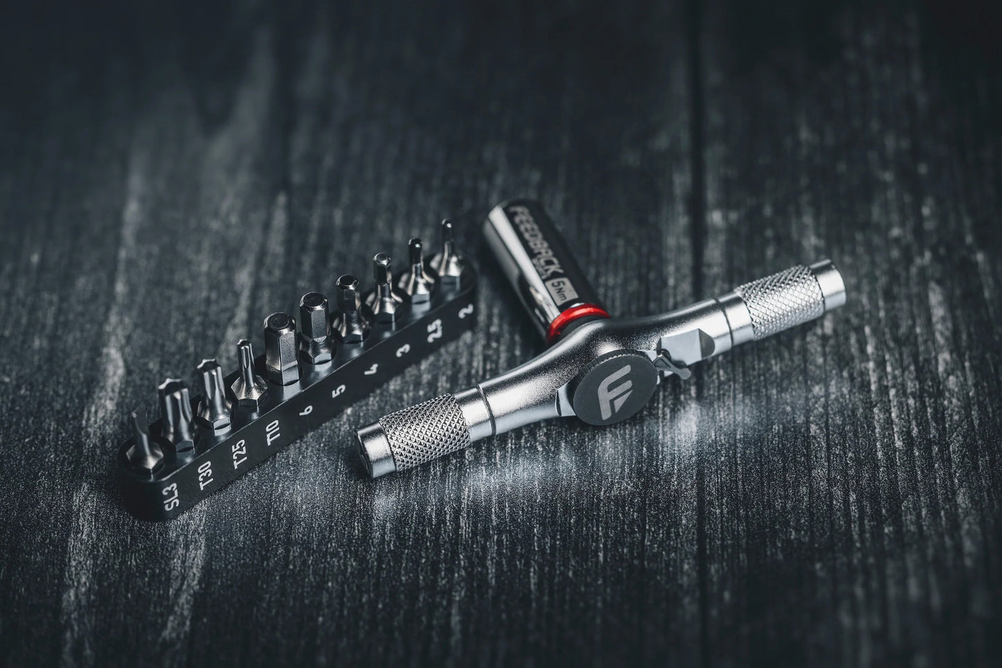 Set met mini-ratel en verlengstuk voor momentsleutel 5 Nm FEEDBACK SPORTS Reflex