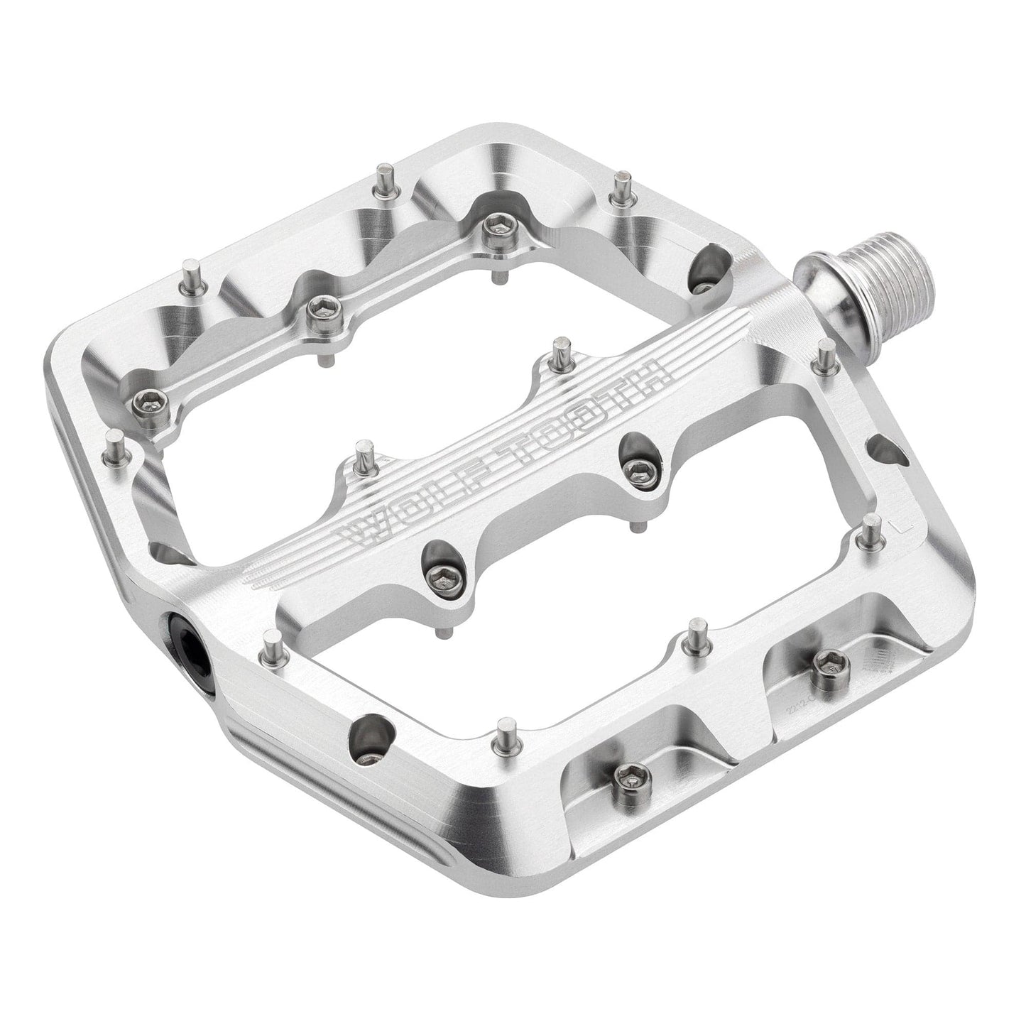 WOLF TOOTH WAVEFORM platta pedaler, stora, silver