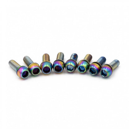 Kit viti TITLE attacco manubrio DM1 Oil Slick (x8)