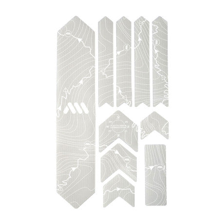 Protection Adhésive pour Cadre ALL MOUNTAIN STYLE EXTRA Tracks Blanc