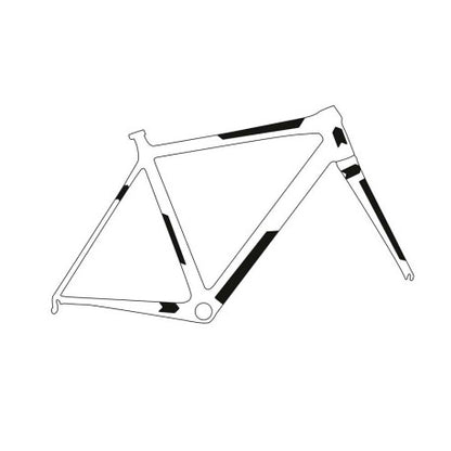 Ochronna Naklejka na Ramę ALL MOUNTAIN STYLE EXTRA Gravel/Route Sterrato Czarna