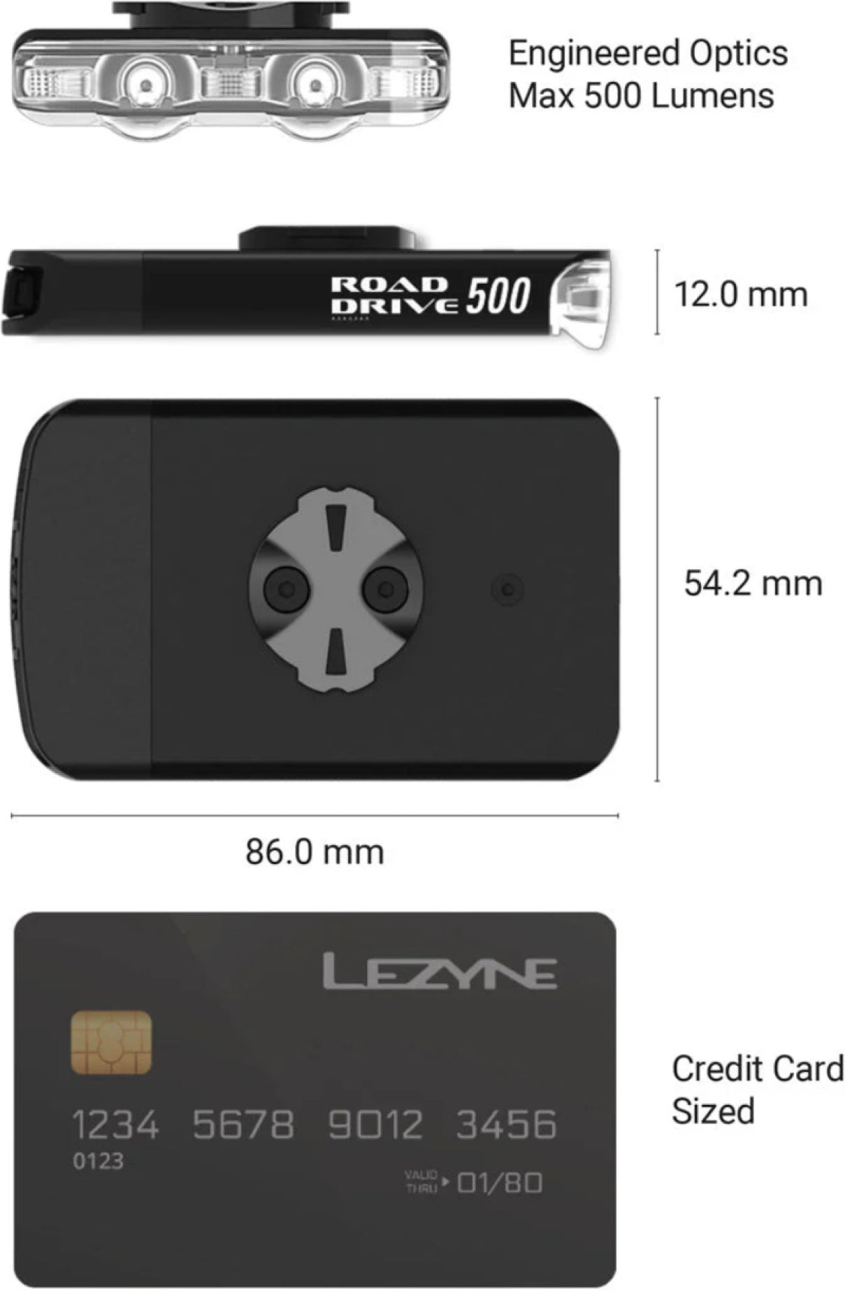 LEZYNZ ROAD DRIVE 500 forlygte