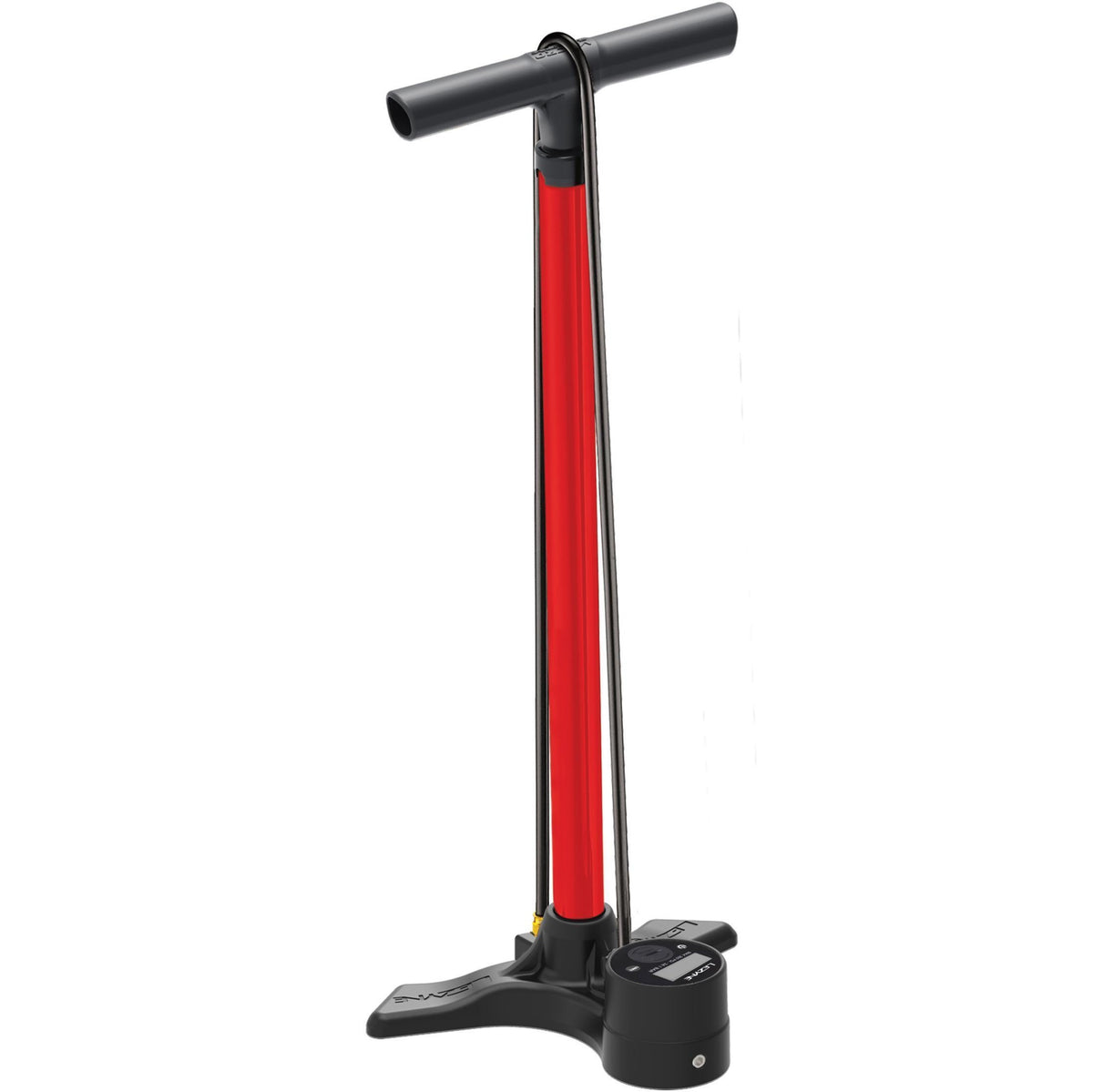 Dílenská pumpa LEZYNE MACRO FLOOR DRIVE DIGITAL HP červená
