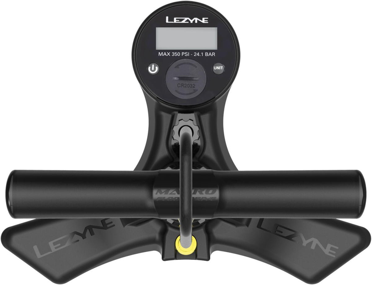 Dílenská pumpa LEZYNE MACRO FLOOR DRIVE DIGITAL HP červená
