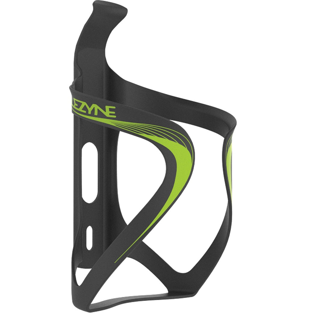 Flaskhållare LEZYNE CARBON TEAM svart/grön