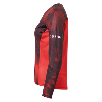 Maglia USWE LUFTIG MTB Maniche Lunghe Donna Rosso