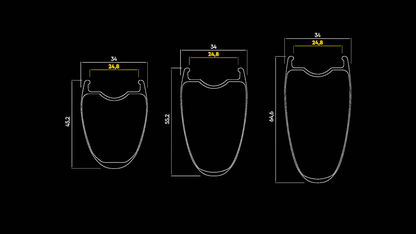Par hjul MAVIC COMETE 45/55 Tubeless Ready (Center Lock)