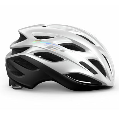 Kask szosowy MET ESTRO MIPS, biały holograficzny, matowy/błyszczący