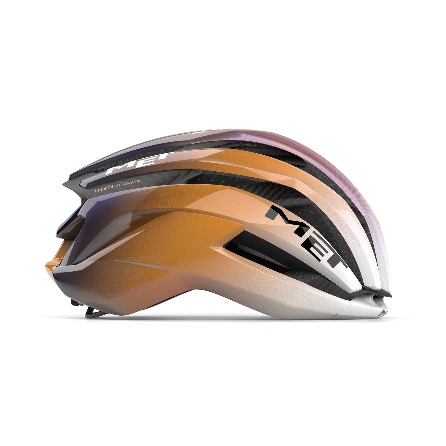 Casque Route MET TRENTA 3K CARBON MIPS UAE TEAM ADQ 2026 Violet/Orange