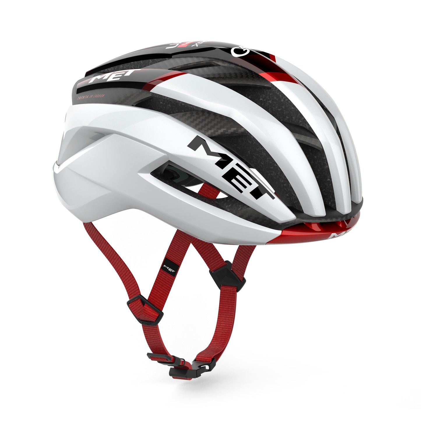 Casque Route MET TRENTA 3K CARBON MIPS UAE TEAM EMIRATES XRG 2026 Blanc