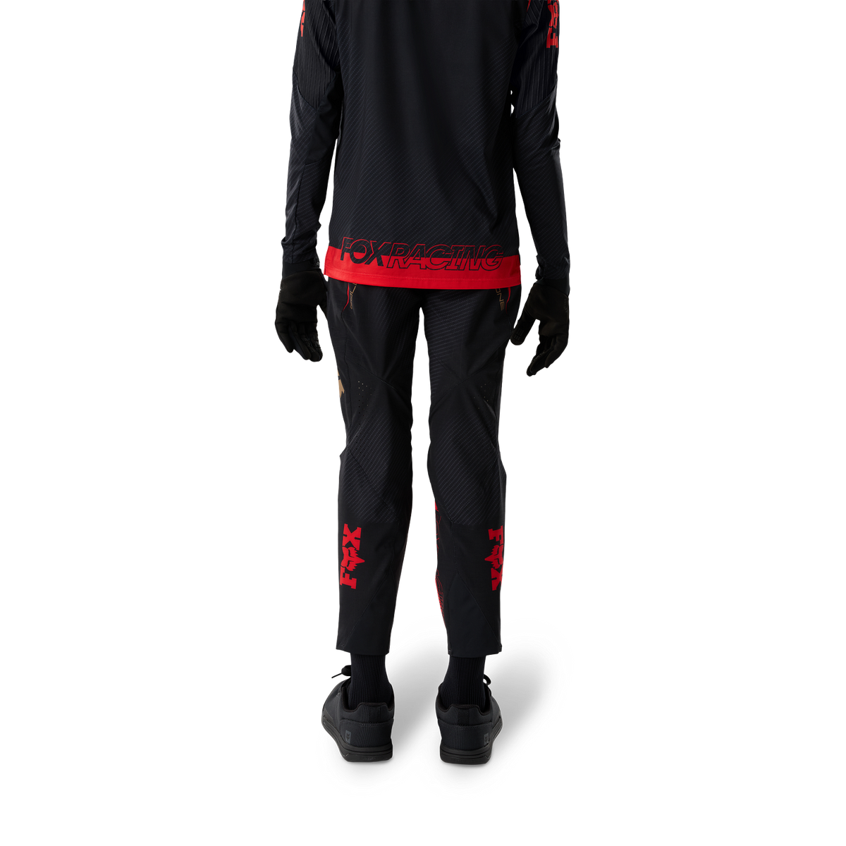 Pantaloni FOX FLEXAIR GOLDSTONE SE pentru juniori, negri – imaginea 4