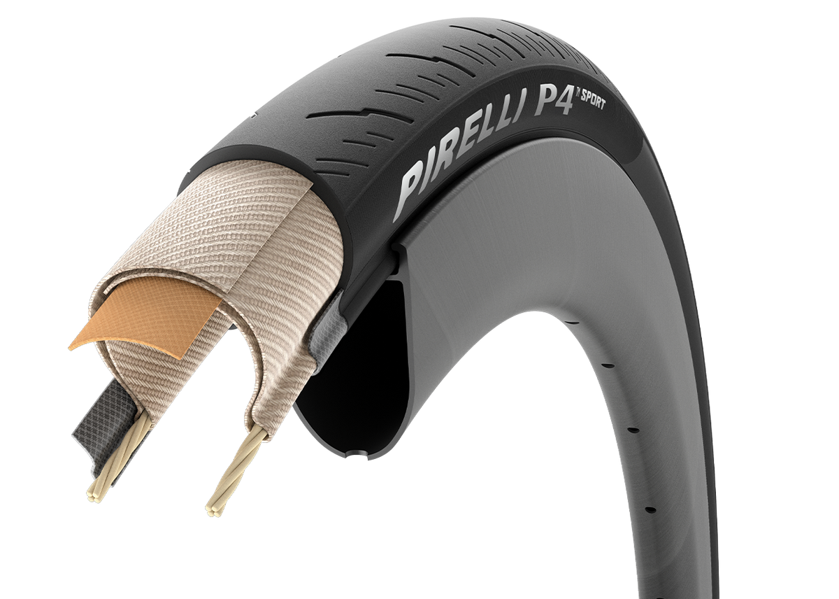 PIRELLI P4 SPORT TubeType melna velosipēda riepa