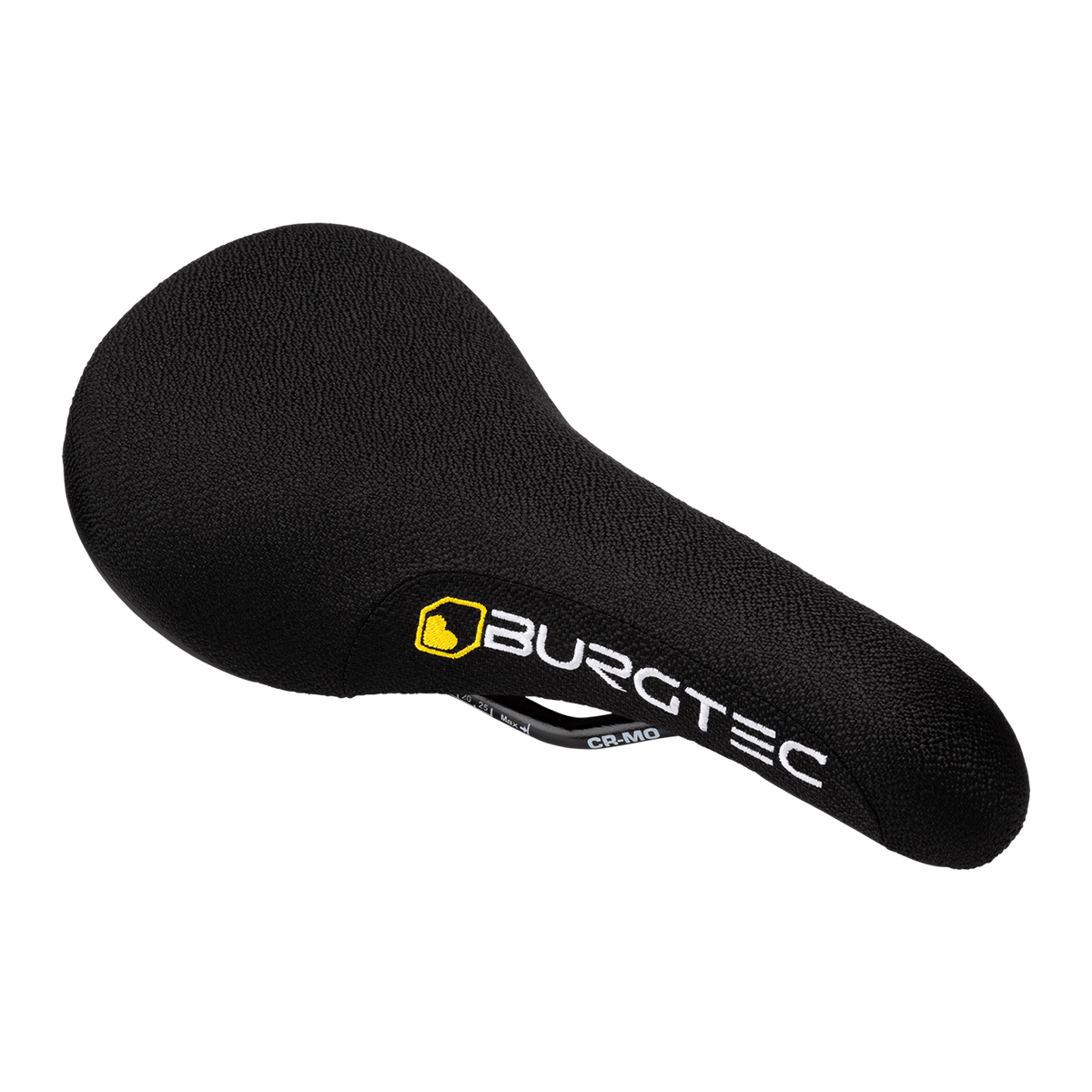 BURGTEC THE CLOUD BOOST -satula, CrMo-kiskot, musta — viistokuva, musta värivaihtoehto