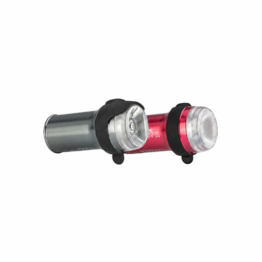 Przednia i tylna lampka EXPOSURE LIGHTS BOOST DB/BOOST-R REAKT — widok produktu na białym tle