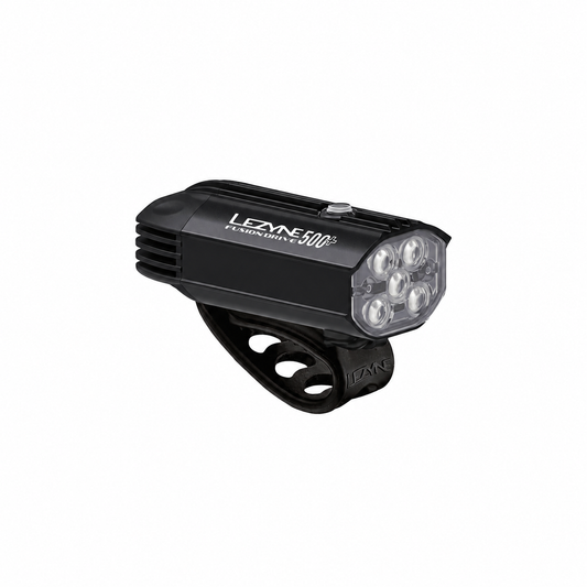 Éclairage Avant LEZYNE FUSION DRIVE 500+ Noir — vue produit sur fond blanc